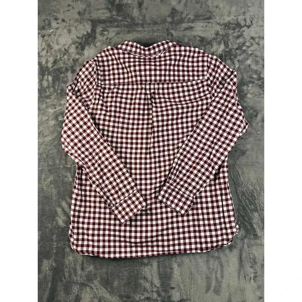 Banana Republic Shirt Mens XL Flannel Huckleberry Gingham Plaid Long Sleeve